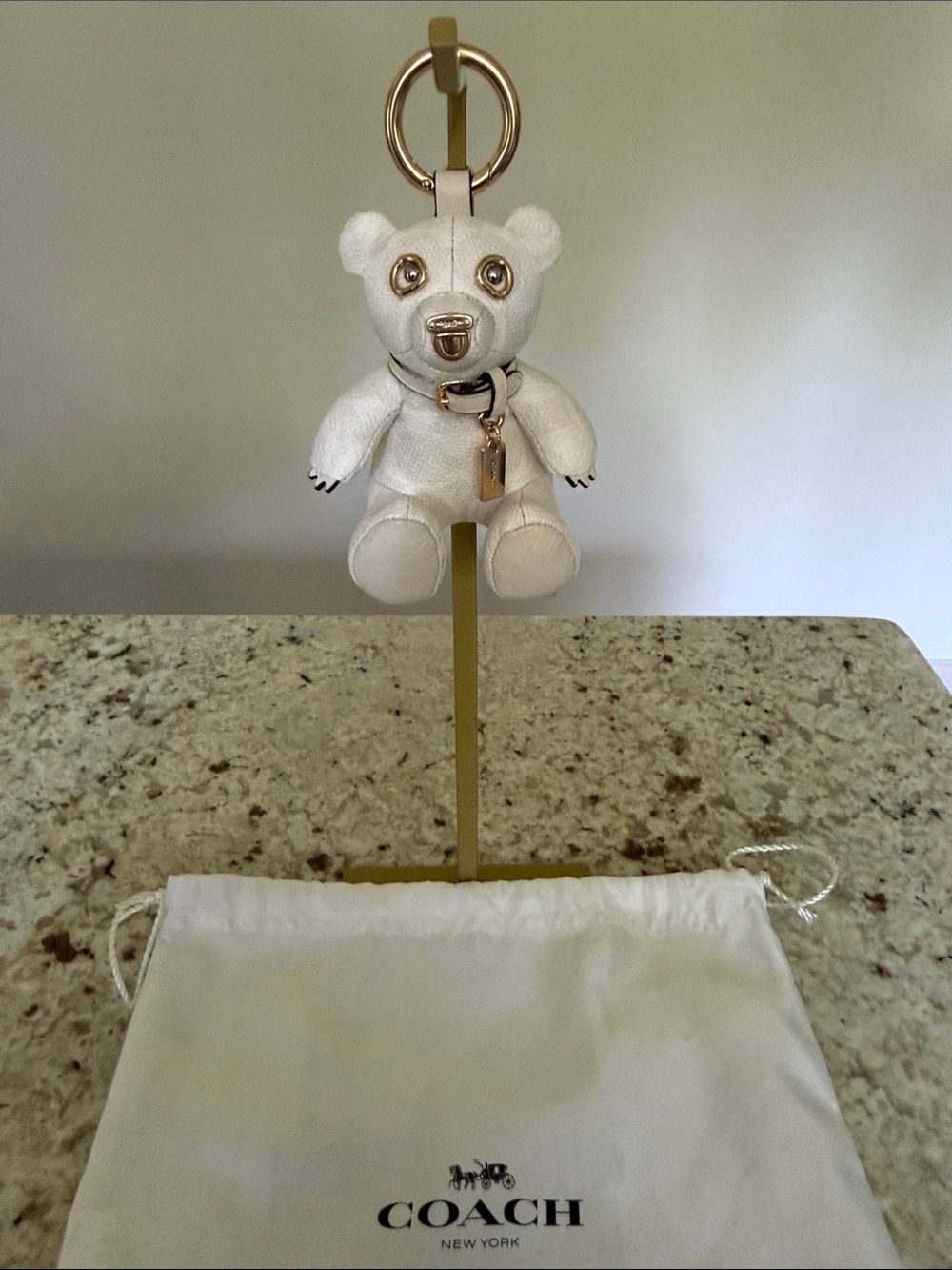 Coach collectible bear bag charm